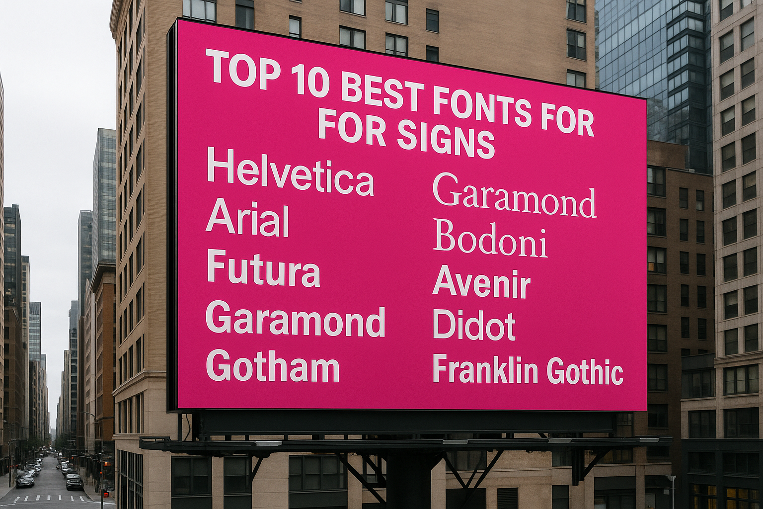 The Ultimate Guide to the Best Fonts for Signs: Elevate Your Design with These Letter Fonts for Signs
