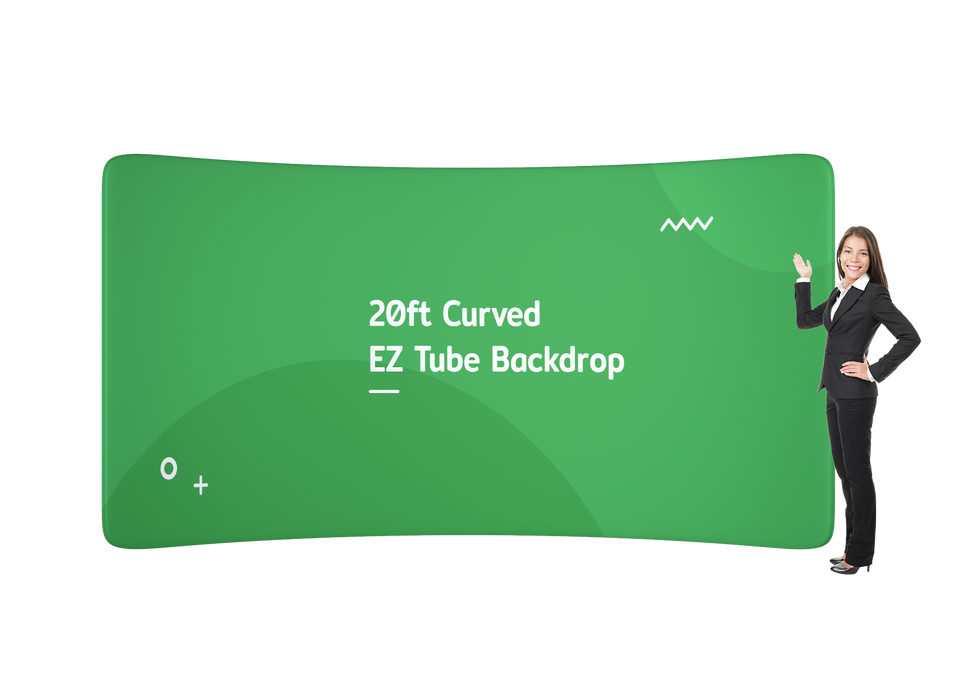 20ft Curved EZ Tube Backdrop