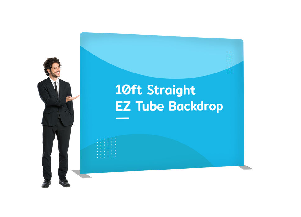 10ft Straight EZ Tube Backdrop