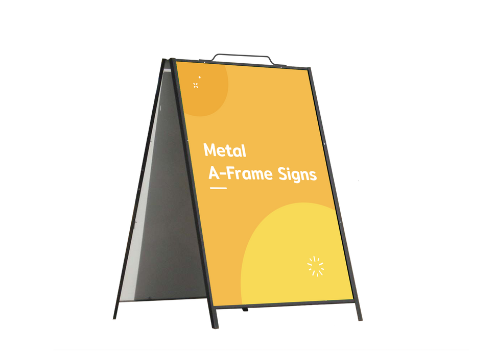 Solid A Frame Sign Metal A-Frame Signs — Banner Printing Phoenix