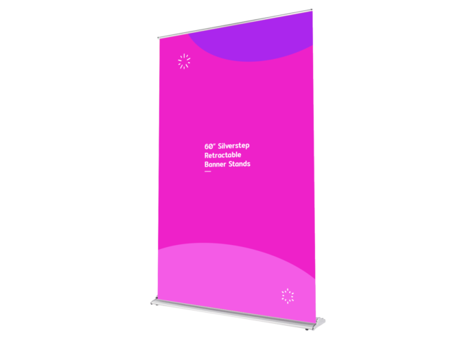 Phoenix 60” Silverstep Retractable Banner Stands Printing