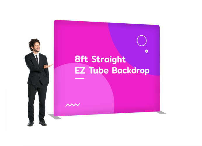 San Diego 8ft Straight EZ Tube Backdrop Printing San Diego 8ft Straight EZ Tube Backdrop Printing